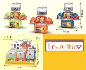Backpack storage tool table (set of 9)   ITEM NO.： W000084