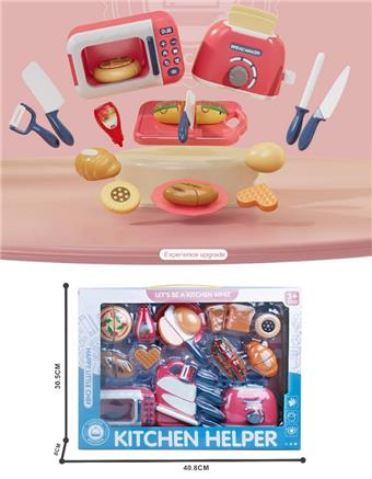 Family Fun Theme Set (Microwave+Bread Maker)/Red   ITEM NO.： W000156