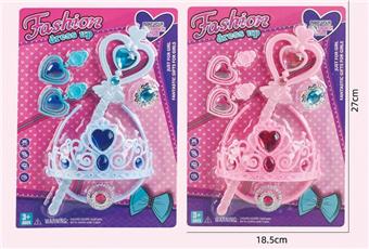 PRINCESS CROWN JEWELRY WITH MAGIC WAND 2-COLOR SUIT   ITEM NO.： W000167