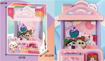 Rainbow House Doll Machine Romantic Pink Children's True Blue   ITEM NO.： W002005