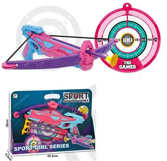 32cm bow with arrow+gun with target (powder)   ITEM NO.： W001427