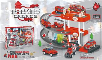 Alloy fire three story parking lot   ITEM NO.： W000639