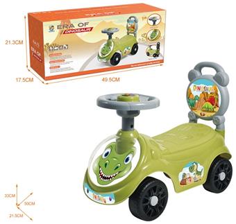 (GCC) CARTOON STROLLER, DINOSAUR (BB WHISTLE STEERING WHEEL)   ITEM NO.： W002149