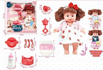 11 INCH FULL ENAMEL DOLL CUTLERY SET   ITEM NO.： W001182