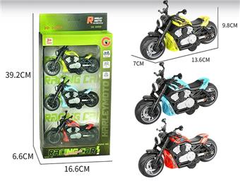(GCC) Install 3 small motorcycles back into the power motorcycle racing car   ITEM NO.： W001474