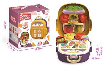 Backpack storage clay themed color box   ITEM NO.： W000697