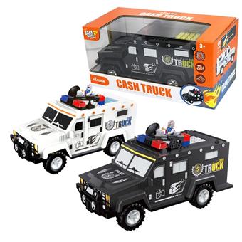 Hummer building block cash truck automatic cash rolling password fingerprint piggy bank simulation enlightenment puzzle early education toy   ITEM NO.： W000335