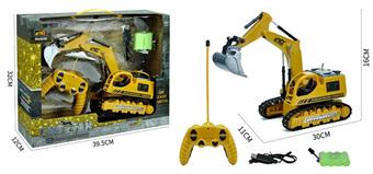 5-channel remote control alloy track engineering vehicle (alloy excavator, 5-channel, 3 7-color lights, with 4.8V rechargeable battery pack and 4.8V USB charging cable)   ITEM NO.： W001257