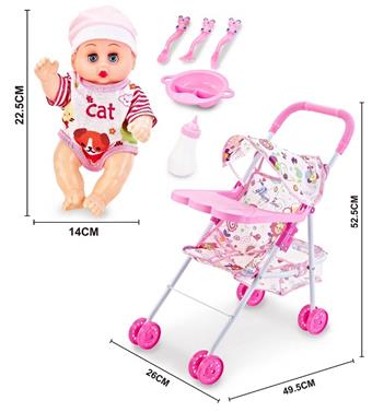 Iron cart with dining board and 10 inch music empty boy   ITEM NO.： W001065