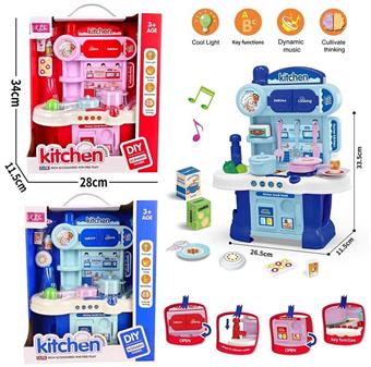 Cartoon cutlery table with lighting and music (electricity not included)   ITEM NO.： W002287