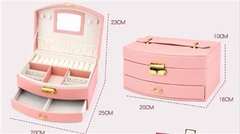 Fan shaped double-layer box (single box)   ITEM NO.： W002055