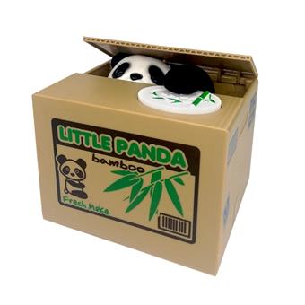 Cartoon Money Stealing Panda Fun Money Stealing Cat Series Savings Bank New Unique Electric Savings Bank Puzzle Toy   ITEM NO.： W000350