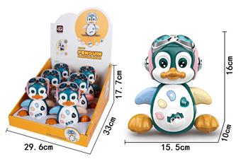 Puzzle music, sound and light swing, electric penguin   ITEM NO.： W001369