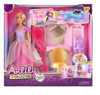 Lili 11.5 inch Doll Dresser Set (Brown Skin)   ITEM NO.： W000971