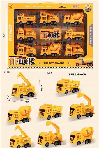 8 sets of regenerative engineering vehicles   ITEM NO.： W000650