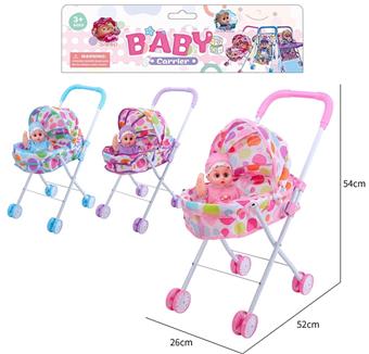 12 inch doll with handcart   ITEM NO.： W001213
