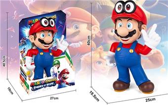 (GCC) SUPER MARIO WITH DETACHABLE HAT (40CM)   ITEM NO.： W001486