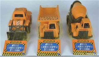 Three types of net bag card head sliding engineering vehicles (large)   ITEM NO.： W000726