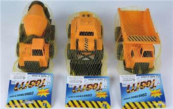Three types of net bag card head sliding engineering vehicles (small)   ITEM NO.： W000728
