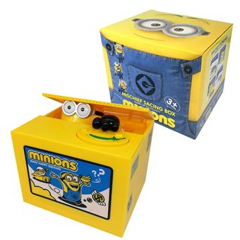 Cartoon Minions Savings Bank New Cartoon Money Stealing Cat Electric Music Savings Bank Toy Enlightenment Early Education Toy   ITEM NO.： W000352