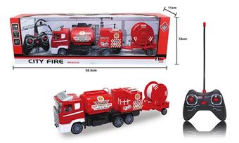 (NOT INCLUDING ELECTRICITY) FOUR WAY REMOTE CONTROL POWER GENERATION TOWING WATER PIPE FIRE TRUCK   ITEM NO.： W000776