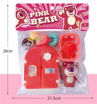 Strawberry Bear Refrigerator Small Appliance Set for Home Furnishing   ITEM NO.： W000729