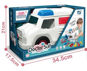 (GCC) CHILDREN'S DOCTOR PLAYSET AMBULANCE SOUND AND LIGHT TOYS   ITEM NO.： W001351