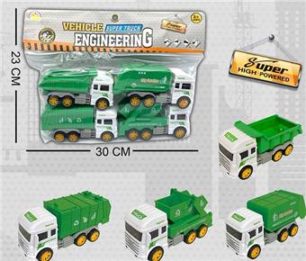 Sanitation truck (4 bags)   ITEM NO.： W001283