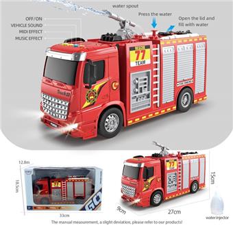 1: 16 inertia fire truck (with sprinkler)   ITEM NO.： W001810