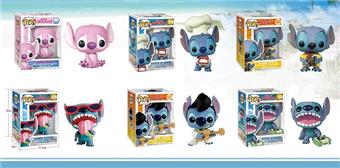 4-inch Stitch POP Doll Single Box Set (Vinyl Head, PVC Body) with Pink, 6 Mixed Styles   ITEM NO.： W000651
