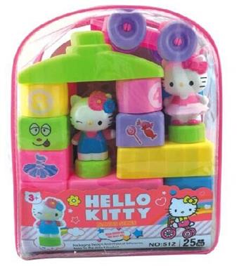 Hello Kitty Building Blocks 25pcs   ITEM NO.： W000880