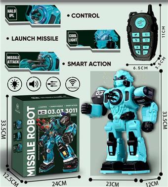 Remote control robot (blue)   ITEM NO.： W000986