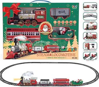 Electric light music atomization smoke rail train (water can be added repeatedly)   ITEM NO.： W000713