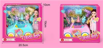 6-inch Barbie car set   ITEM NO.： W000929