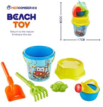 (GCC) 6-PIECE BEACH BUCKET SET   ITEM NO.： W001898