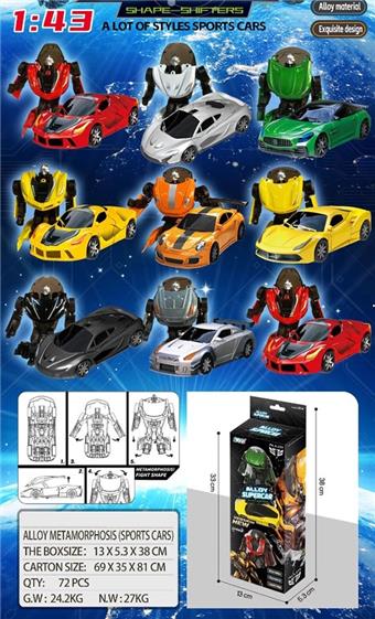 Alloy car model deformation   ITEM NO.： W001678