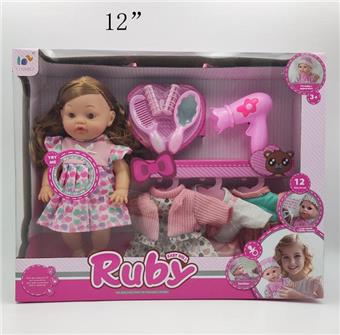12 inch inflatable body with 12 sound function doll set   ITEM NO.： W001976