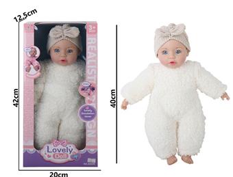 16 inch IC free cotton stuffed plush doll window box   ITEM NO.： W000944