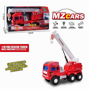 Medium story inertia fire truck (with lighting and music)   ITEM NO.： W002640
