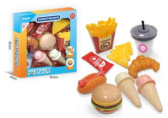 Burger French Fries Ice Cream Set   ITEM NO.： W000101