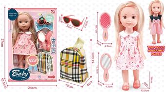 (GCC) 13 INCH BLOWN BOTTLE BODY ENAMEL HEAD DOLL BALL SET   ITEM NO.： W001174