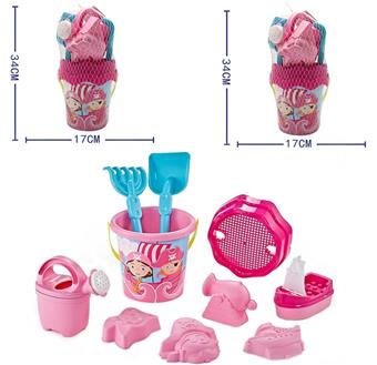 (GCC) 10 PIECE BEACH BUCKET SET   ITEM NO.： W001844