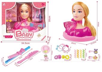 (GCC) Children's Doll Toy Half body Barbie Doll   ITEM NO.： W001162