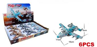 (GCC) ALLOY PULLBACK FIGHTER WITH SOUND AND LIGHT   ITEM NO.： W002398