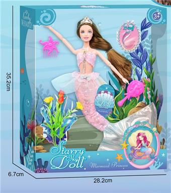 (GCC) 11.5-inch 12 joint mermaid high-end doll with two combs/two seaweed   ITEM NO.： W002208