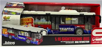 1: 16 Graffiti City Bus Can Open Doors   ITEM NO.： W001864