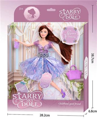 (GCC) 11.5-inch 12 joint castle doll princess - bow headband/handbag * 2/wish card   ITEM NO.： W002206
