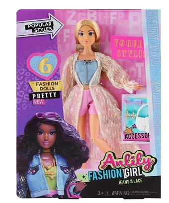 LILI 11.5 INCH DOLL (BROWN SKIN)   ITEM NO.： W000977