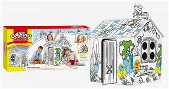 Creative graffiti DIY three-dimensional assembled jungle house   ITEM NO.： W002492