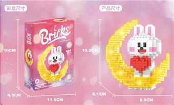 Moon Silly Rabbit 406PCS (Low Price Impulse Model)   ITEM NO.： W002335